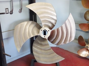 Large boat propeller